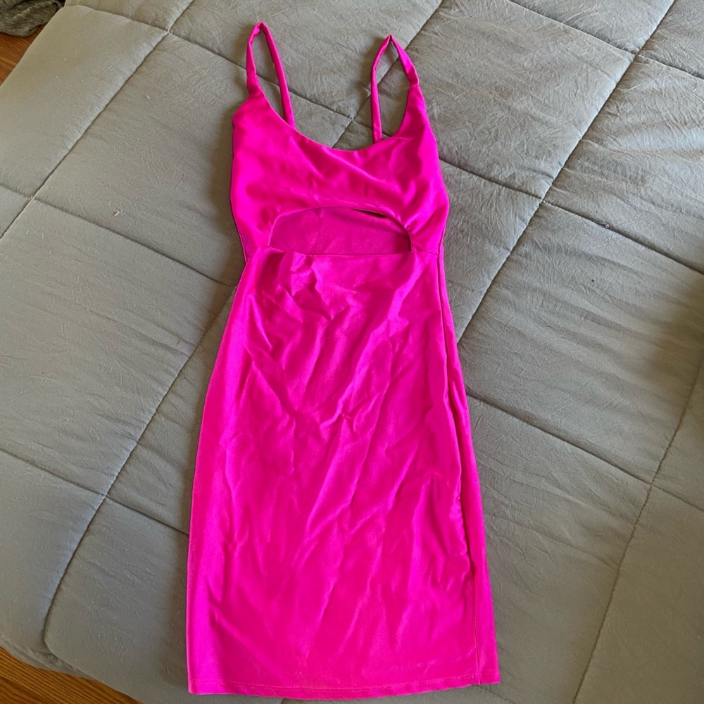 fashion nova cutout mini bodycon dress never worn
